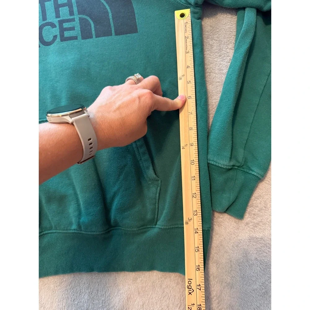 The North Face Mens Half Dome Logo Pullover Hoodie Green Small NF0A3FR1